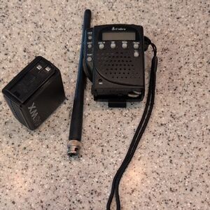 Cobra 45WX 40 Channel Handheld CB Radio With Weather Band Receive W/SpeakerMic